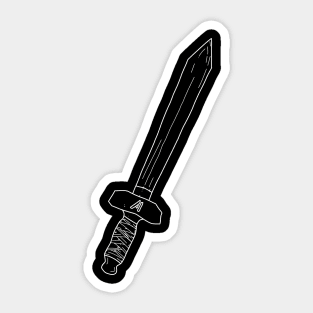 Art / Arthur Leywin First Training Wooden Sword White Lineart Vector from the Beginning After the End / TBATE Manhwa Sticker